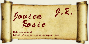 Jovica Rosić vizit kartica